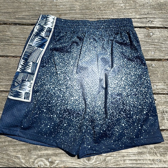 🆕Mitchell & Ness Mens College Vault Blue Georgetown Hoyas Shorts Size Large - Picture 4 of 9